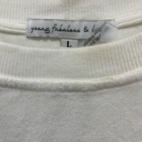 BNWOT YOUNG FABULOUS AND BROKE TERRY SWEATSHIRT LARGE - Picture 3 of 5